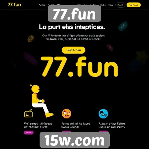 Acessibilidade e usabilidade no site 77.fun