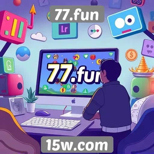 Explorando os recursos interativos de 77.fun